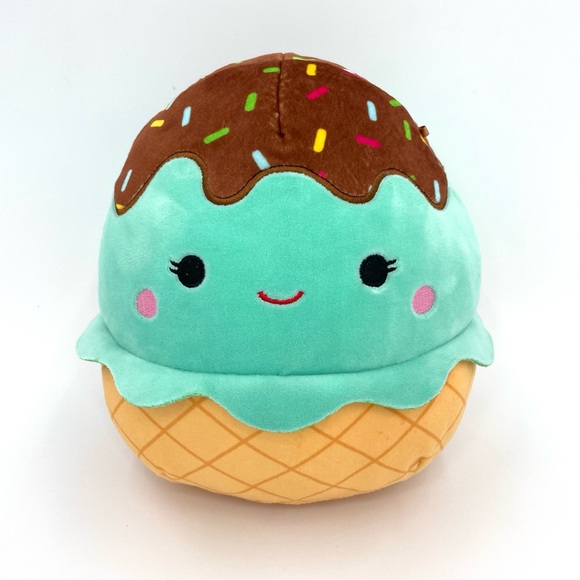 Squishmallow 9” Plush Ice Cream Scoop Mint - Picture 2 of 9